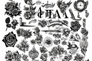 Using tools and knowledge to create something beautiful tattoo idea