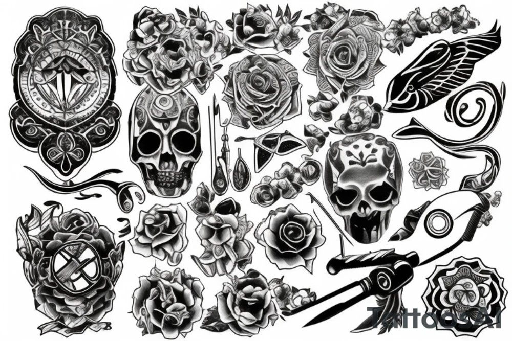 Using tools and knowledge to create something beautiful tattoo idea Using tools and knowledge to create something beautiful tattoo idea