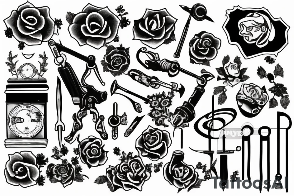 Using tools and knowledge to create something tattoo idea