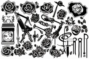 Using tools and knowledge to create something tattoo idea