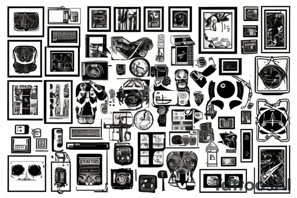Framing square and computer tattoo idea