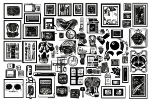 Framing square and computer tattoo idea