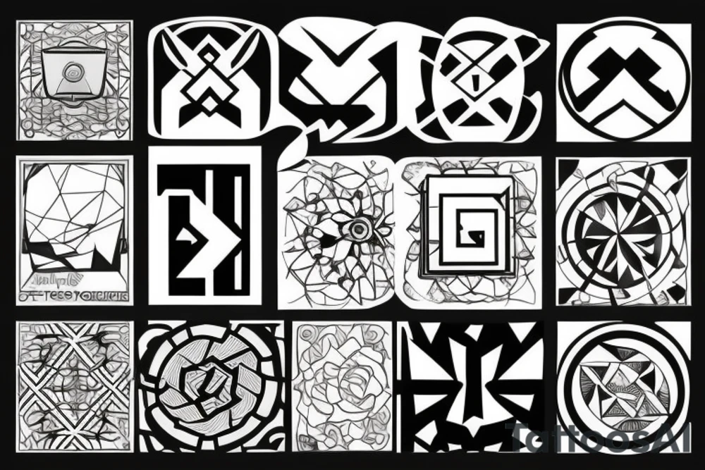 Framing square and computer tattoo idea