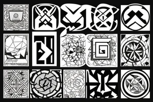 Framing square and computer tattoo idea