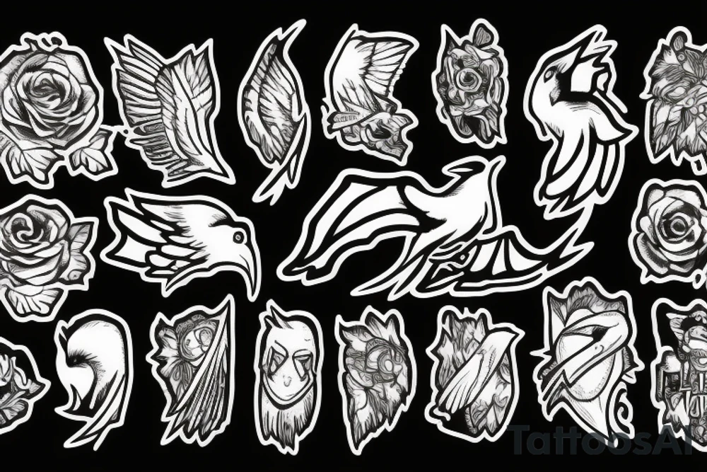 Ravens tattoo idea