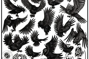 Odin’s ravens tattoo idea