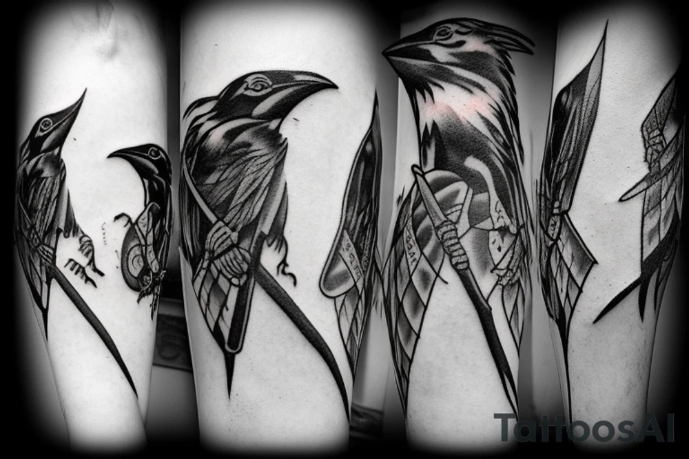 Odin’s ravens tattoo idea