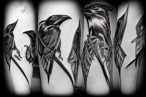 Odin’s ravens tattoo idea