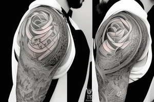 Shoulder pieces tattoo idea