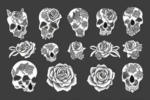 Snap dragons tattoo idea