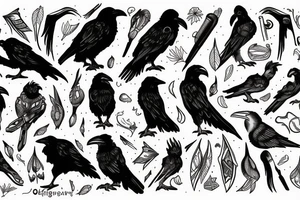 Odins ravens tattoo idea