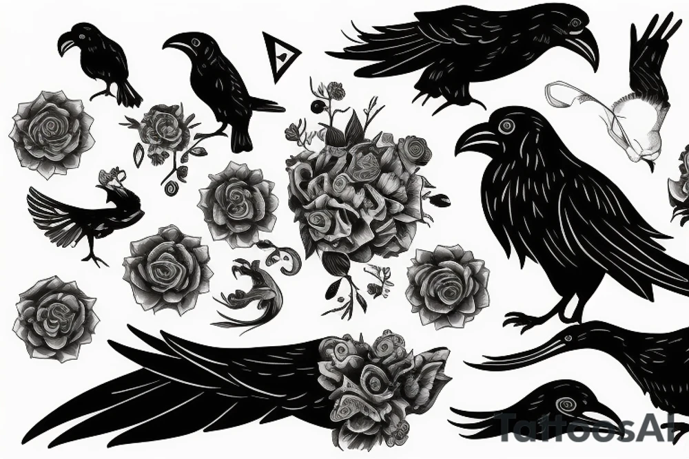 Odins ravens tattoo idea