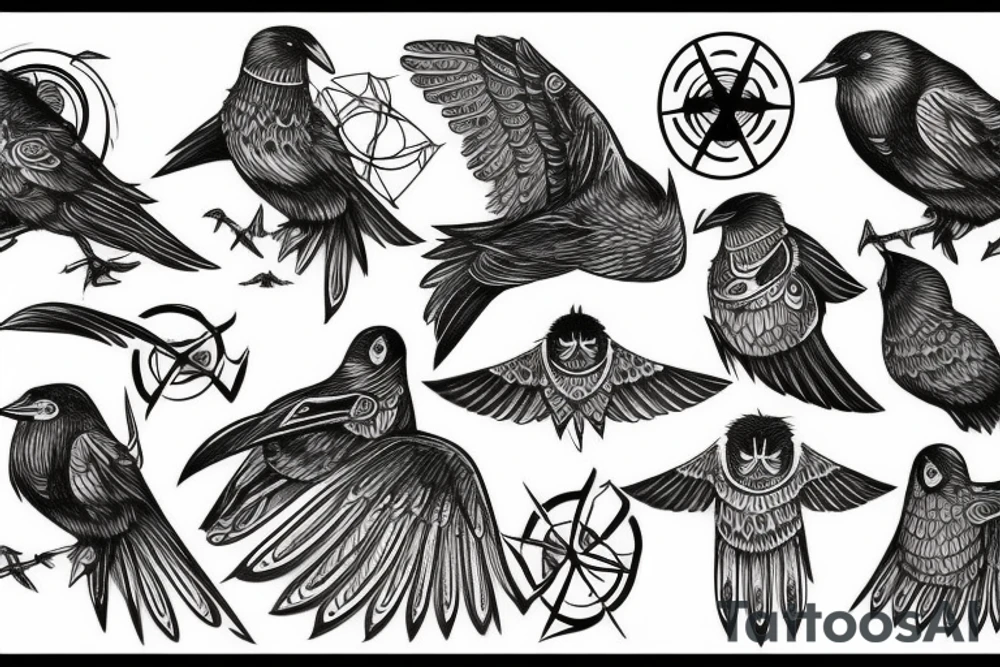 Hugin and Munin tattoo idea