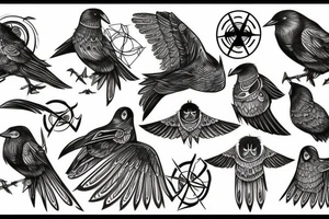 Hugin and Munin tattoo idea