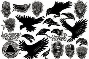 Odins ravens tattoo idea