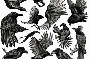Odins ravens tattoo idea