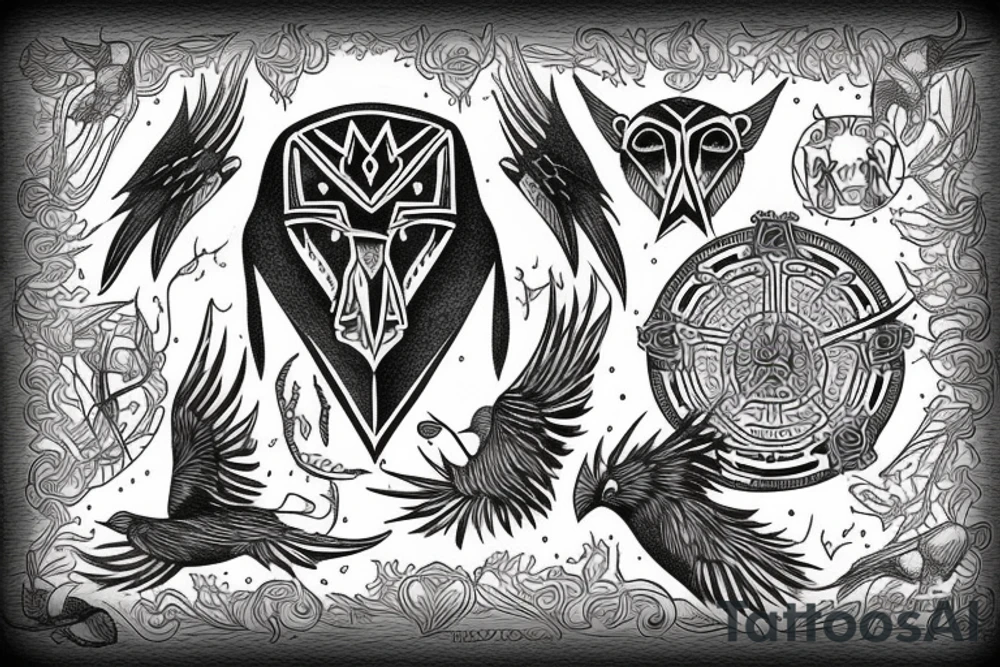 Hugin and Munin tattoo idea