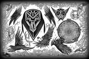 Hugin and Munin tattoo idea