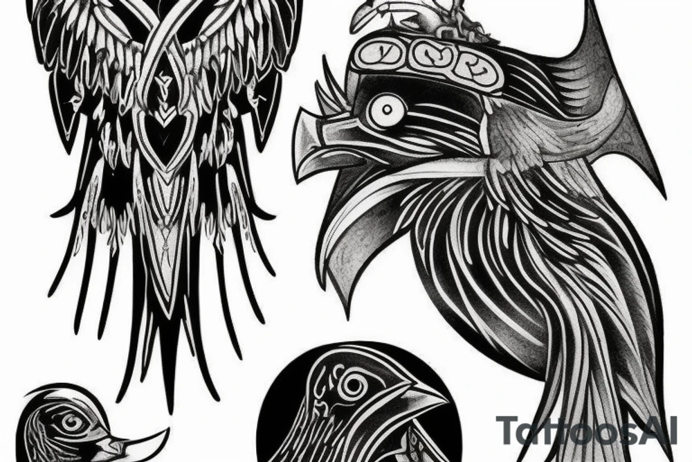 Hugin and Munin tattoo idea