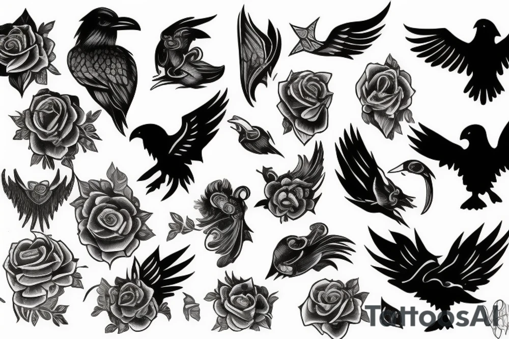 Ravens tattoo idea