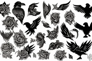 Ravens tattoo idea