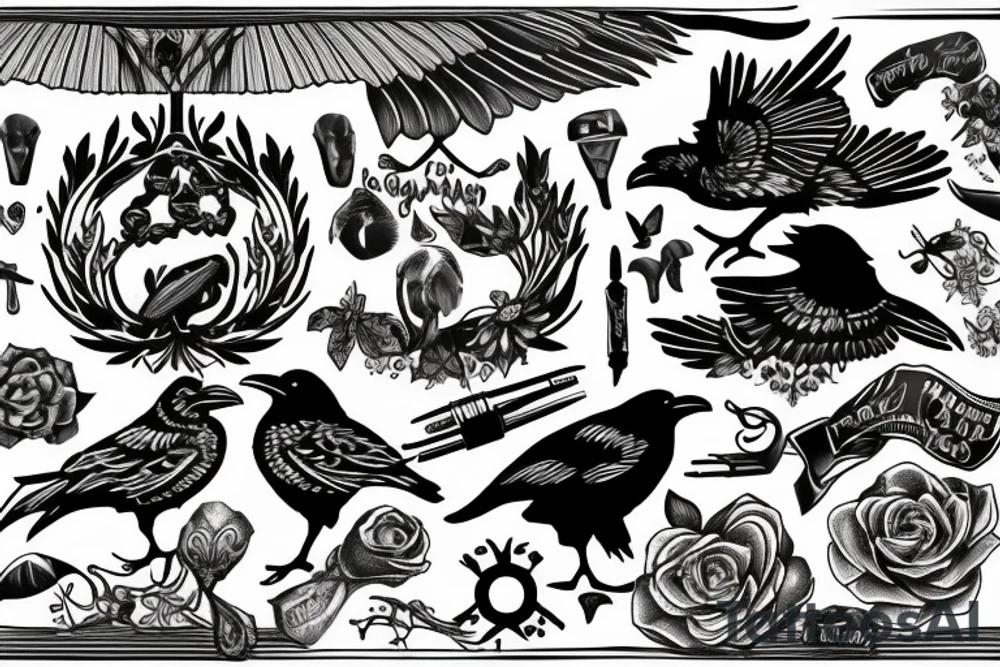 Ravens tattoo idea