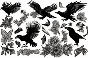 Ravens tattoo idea