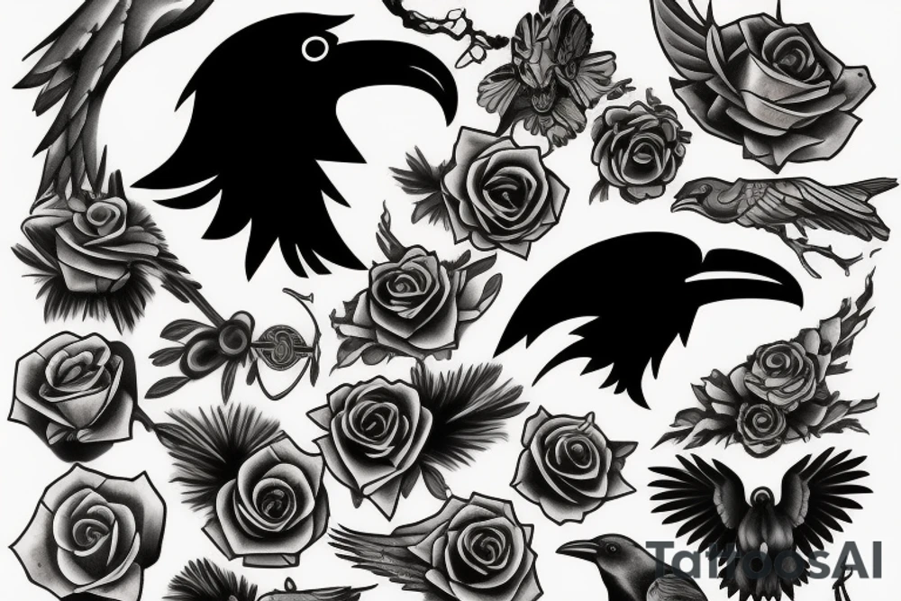 Ravens tattoo idea