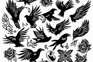 Ravens tattoo idea
