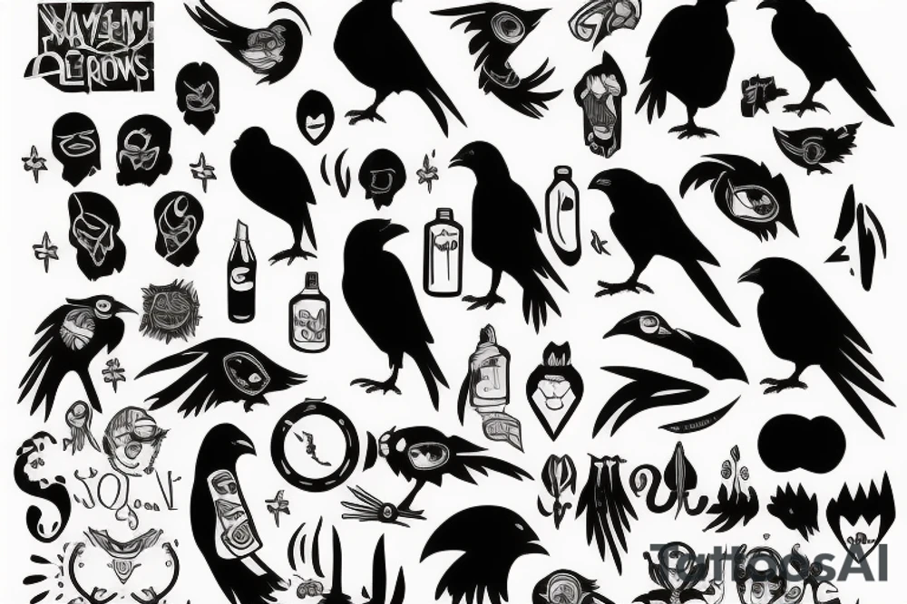 Ravens tattoo idea