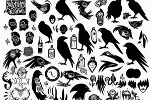Ravens tattoo idea
