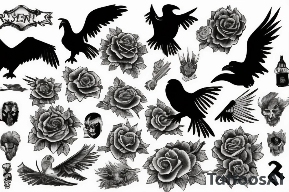 Ravens tattoo idea