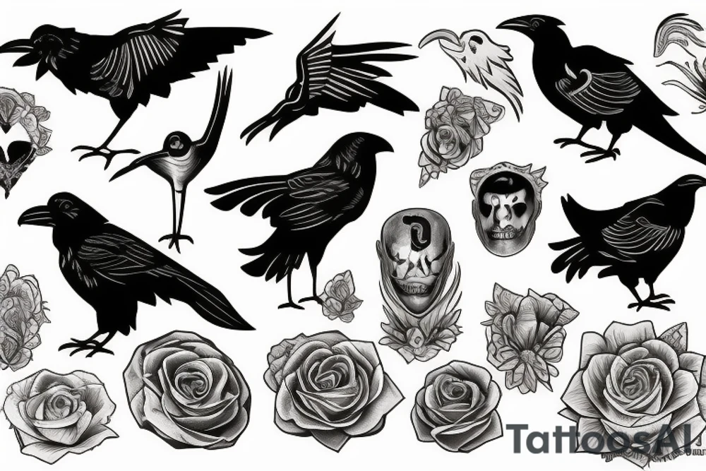 Ravens tattoo idea