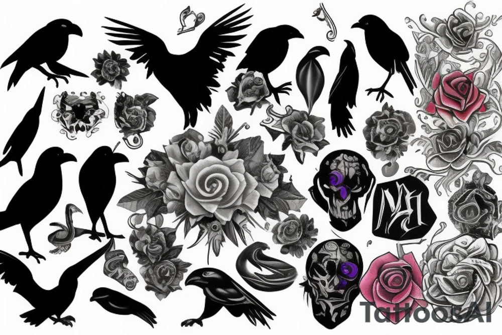 Ravens tattoo idea