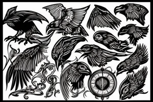 Ravens tattoo idea