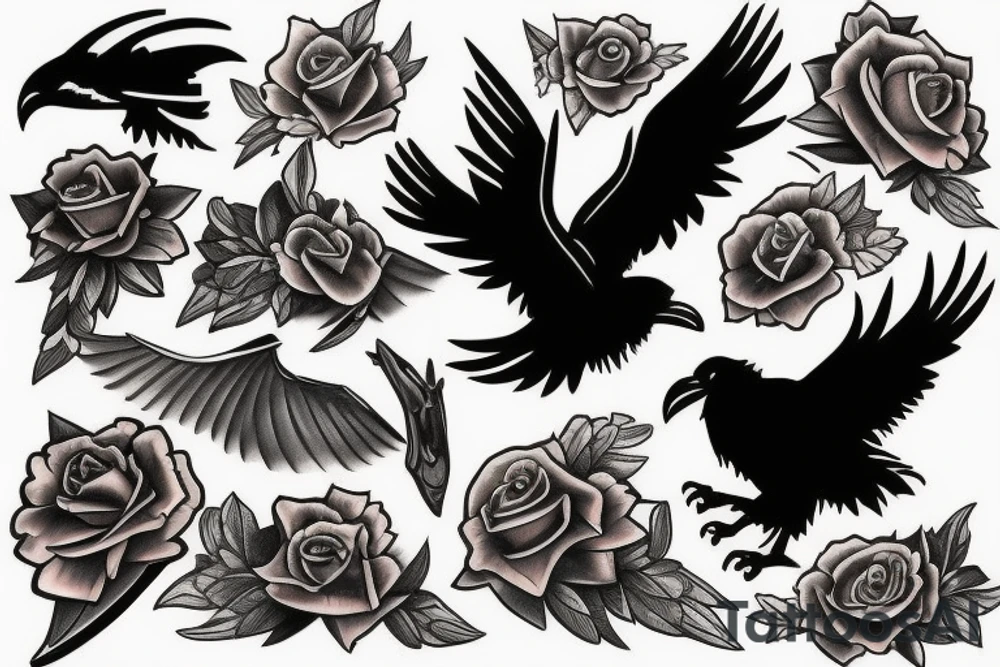 Ravens tattoo idea