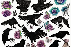 Ravens tattoo idea