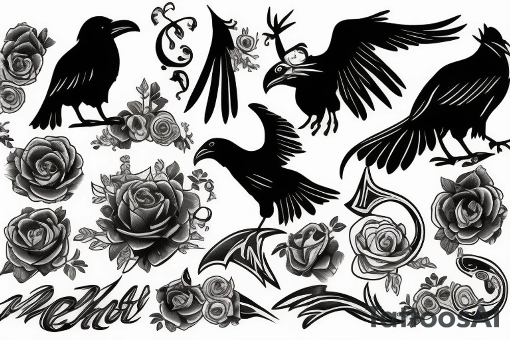 Ravens tattoo idea