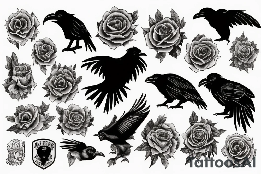 Ravens tattoo idea