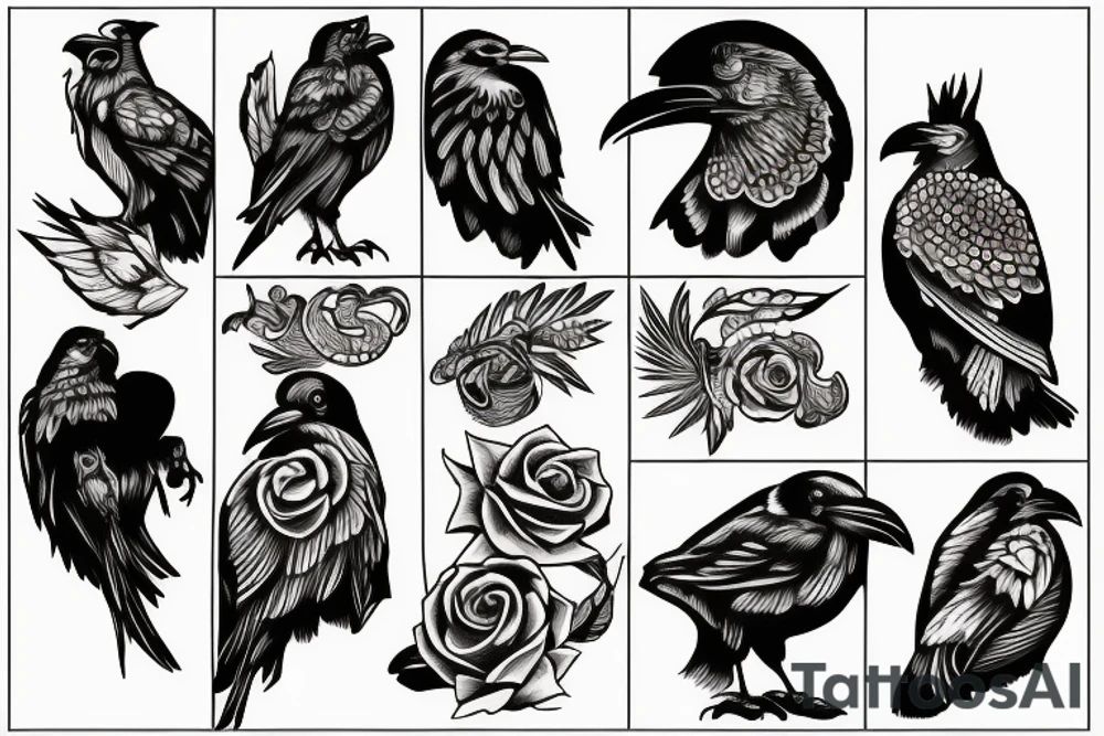 Ravens tattoo idea