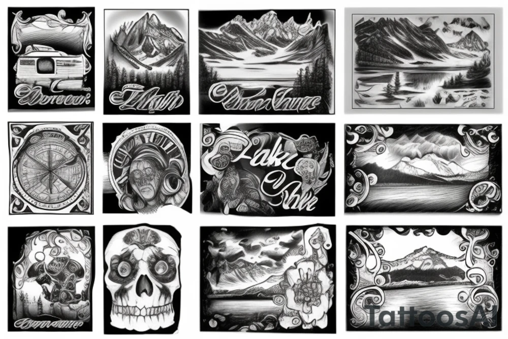 Lake Tahoe tattoo idea