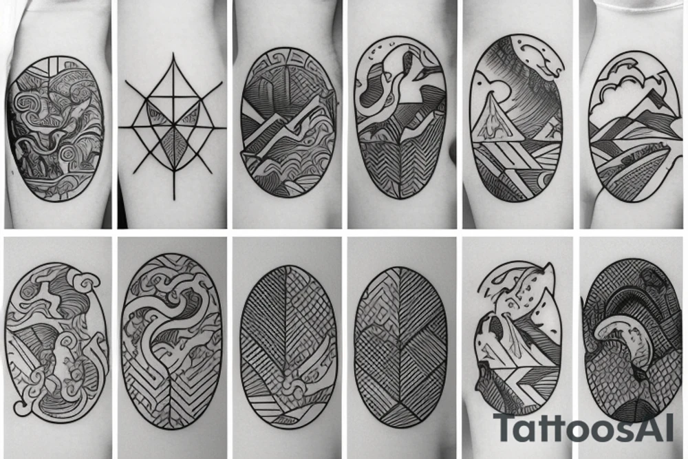 Lake Tahoe outline tattoo idea
