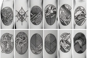 Lake Tahoe outline tattoo idea