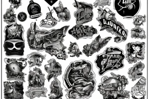 an aerial view of lake tahoe tattoo idea