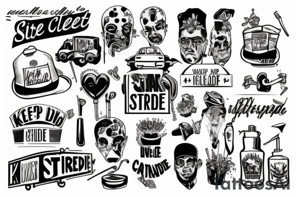 italian saying "keep my side of the street clean" tattoo idea