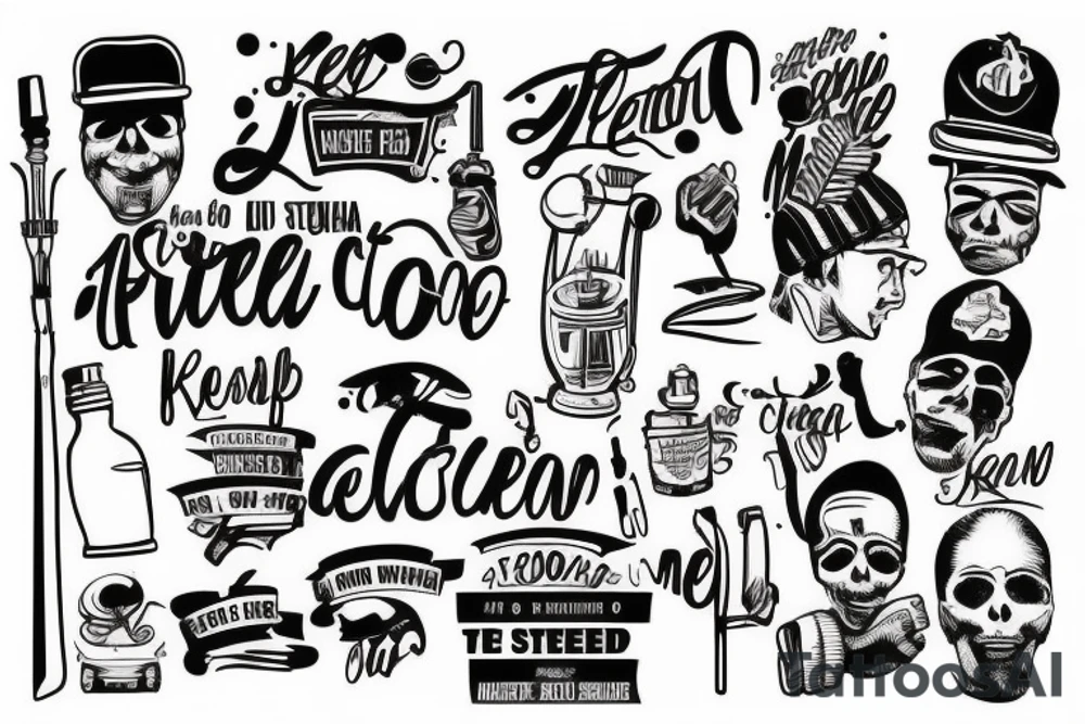 italian saying "keep my side of the street clean" tattoo idea