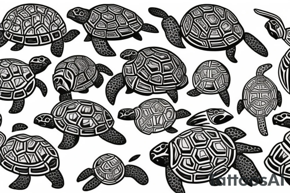 Hawaiian turtle tattoo tattoo idea