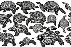 Hawaiian turtle tattoo tattoo idea