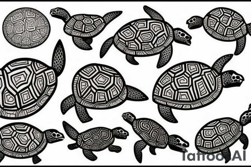 Hawaiian turtle tattoo tattoo idea