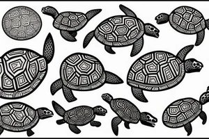Hawaiian turtle tattoo tattoo idea